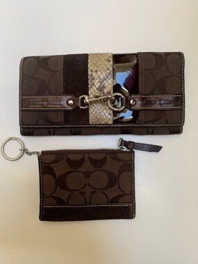 Vintage Coach Wallet Set